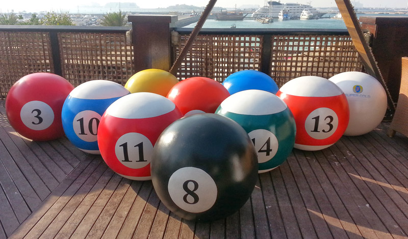 Tag Worldwide – Giant Billiard Balls – JLT-Dubai