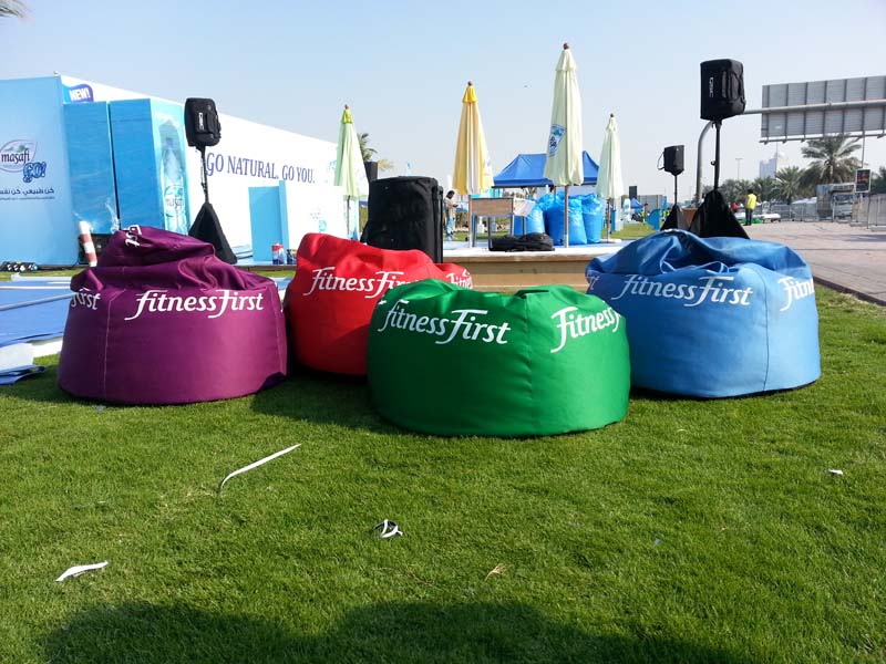 Wide Angle Events LLC – Fitness First – Bean Bags & Flags