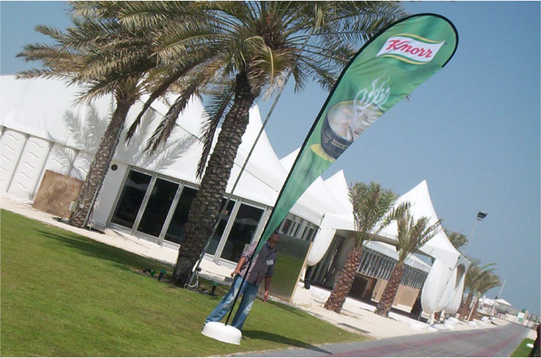 Unilever Gulf FZE-Knorr Soup-Flags for Ramadan Tent @ Grand Habtoor Beachfront-Dubai